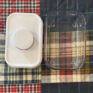 OXO White and Transparent Storage Container